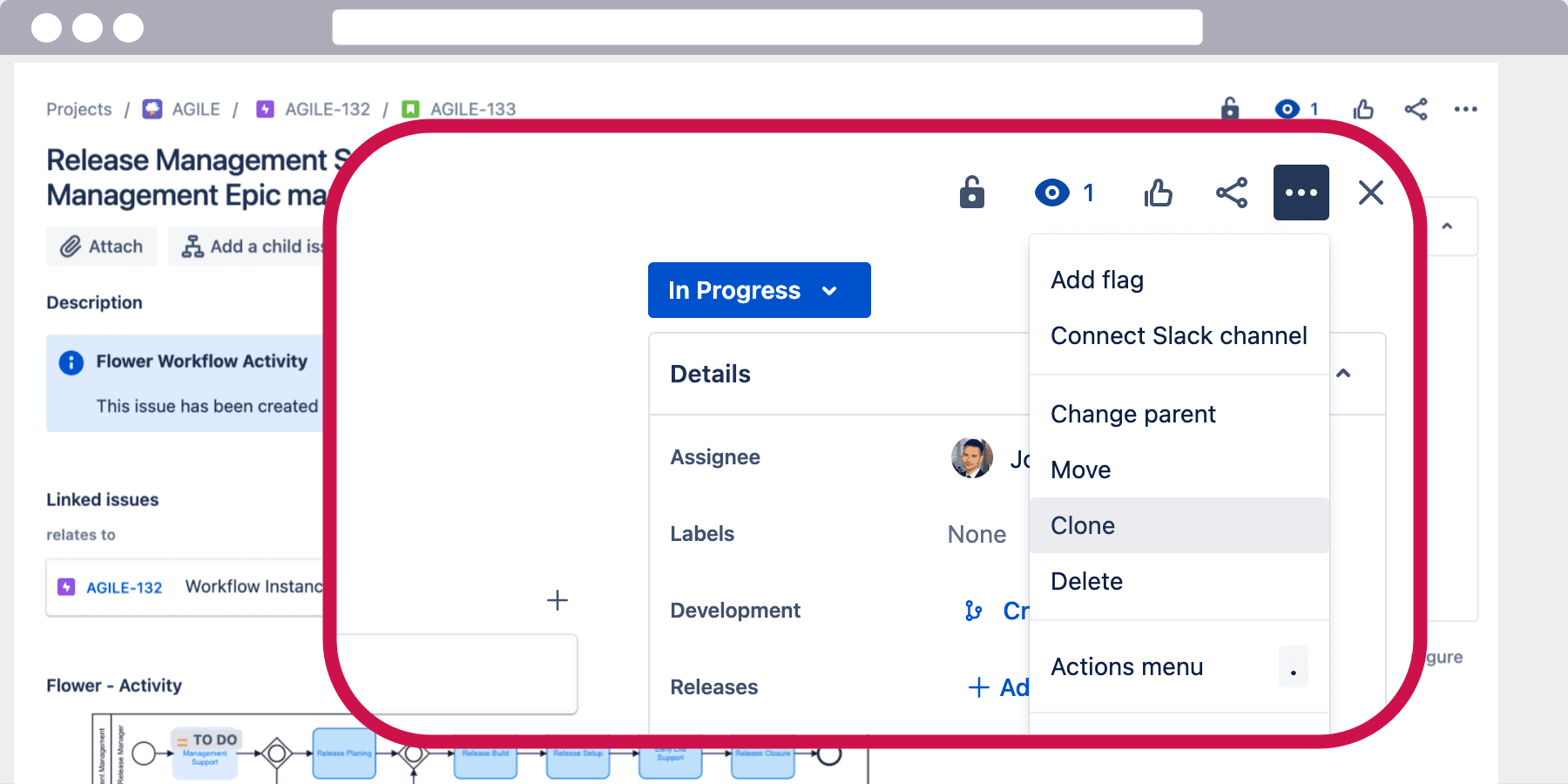 Clone a single Jira issue