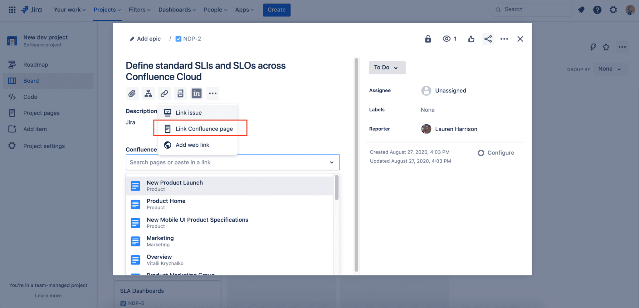 Link Jira and ConfluenceM